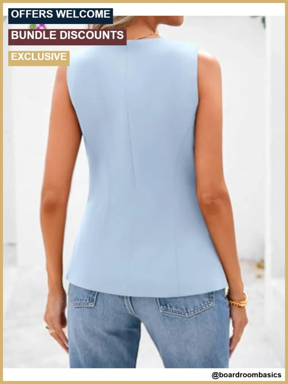 N/A sleeveless blazer